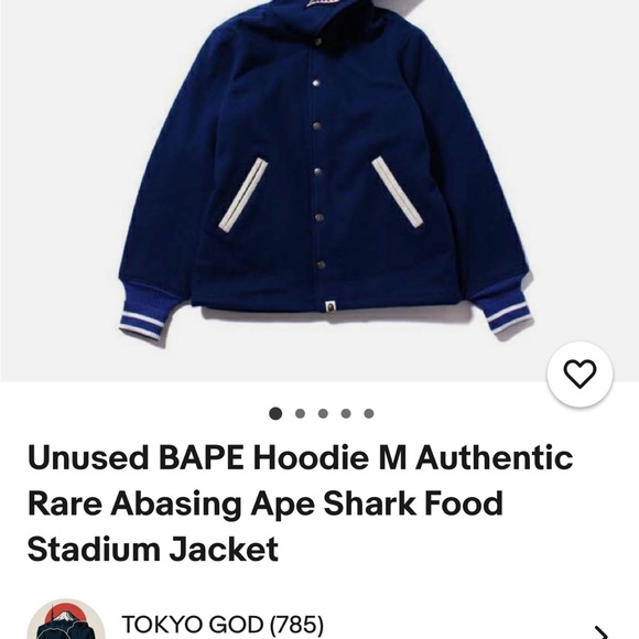 BAPE SHARK VARSITY JACKET - Picture 15 of 16